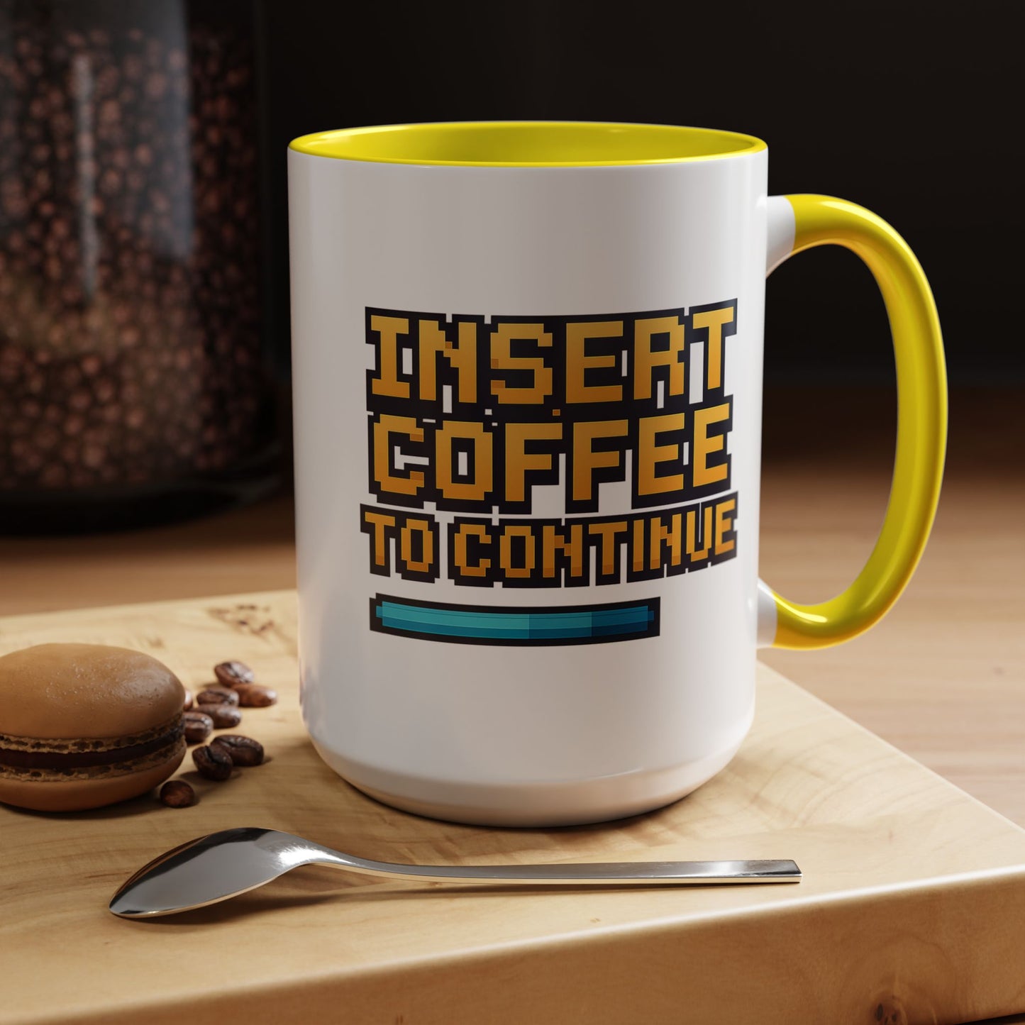 Insert Coffee to Continue, Gift for Tech Lovers, Office Desk Decor, Video Game Mug