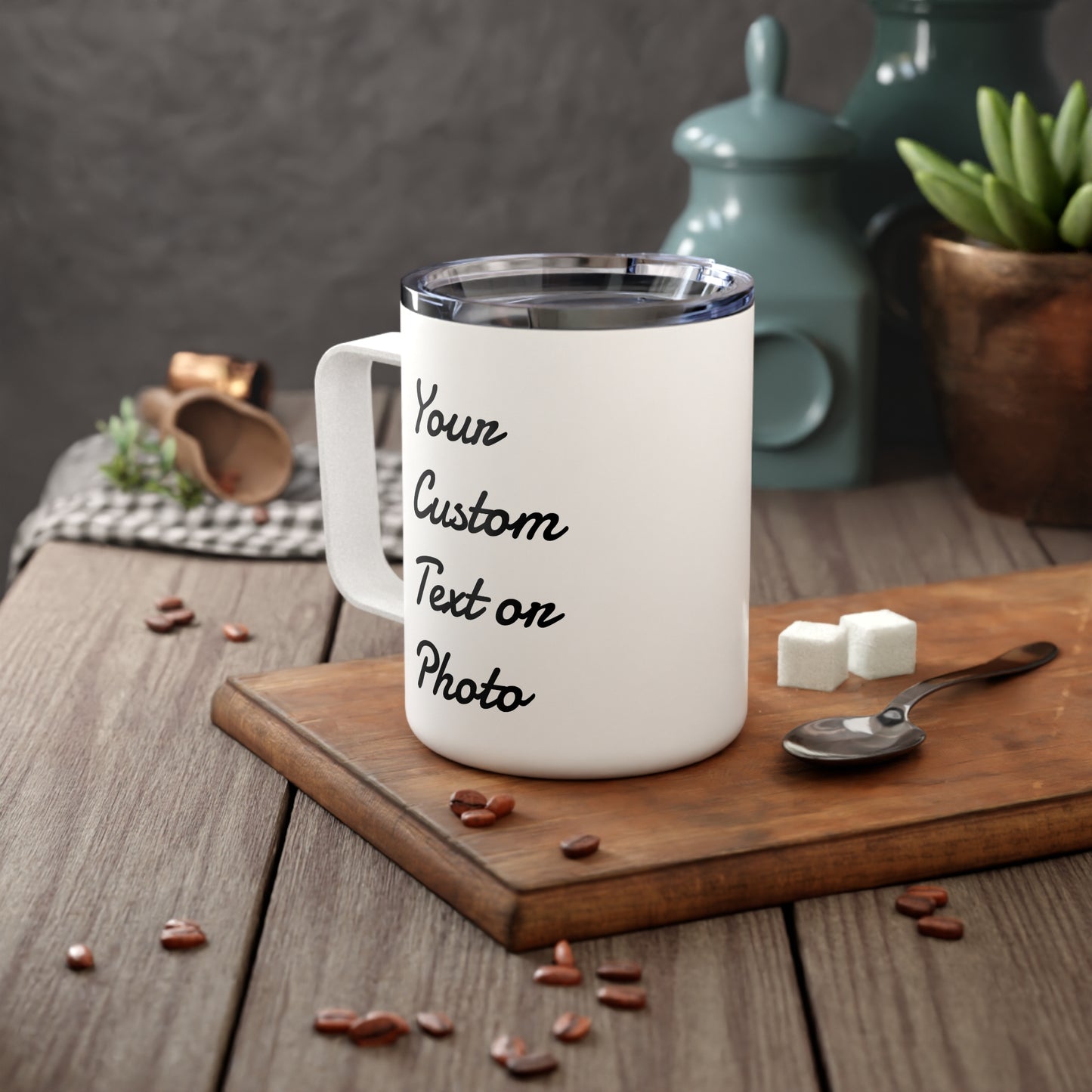 Custom Insulated Coffee Mug, 10oz
