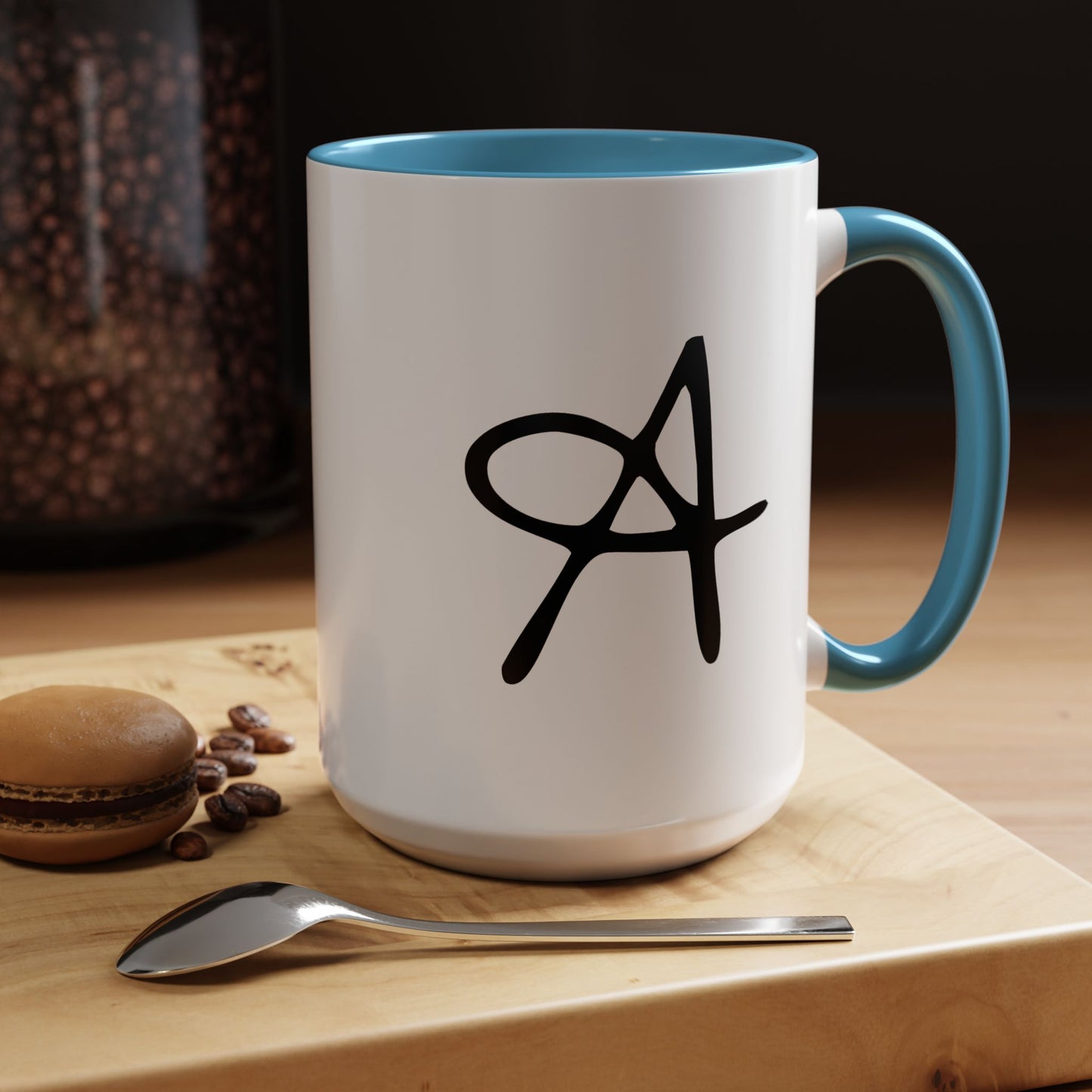Monogram Accent Coffee Mug (11, 15oz)