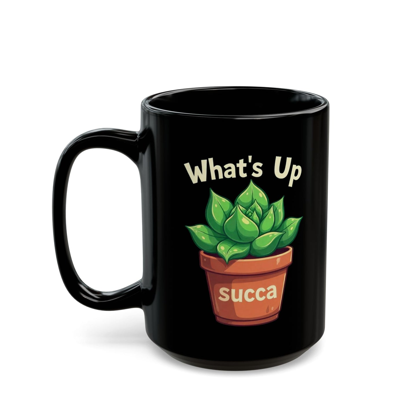 Succulent Plant Lover Mug, Funny Planter Coffee Cup, Perfect Gift for Gardeners