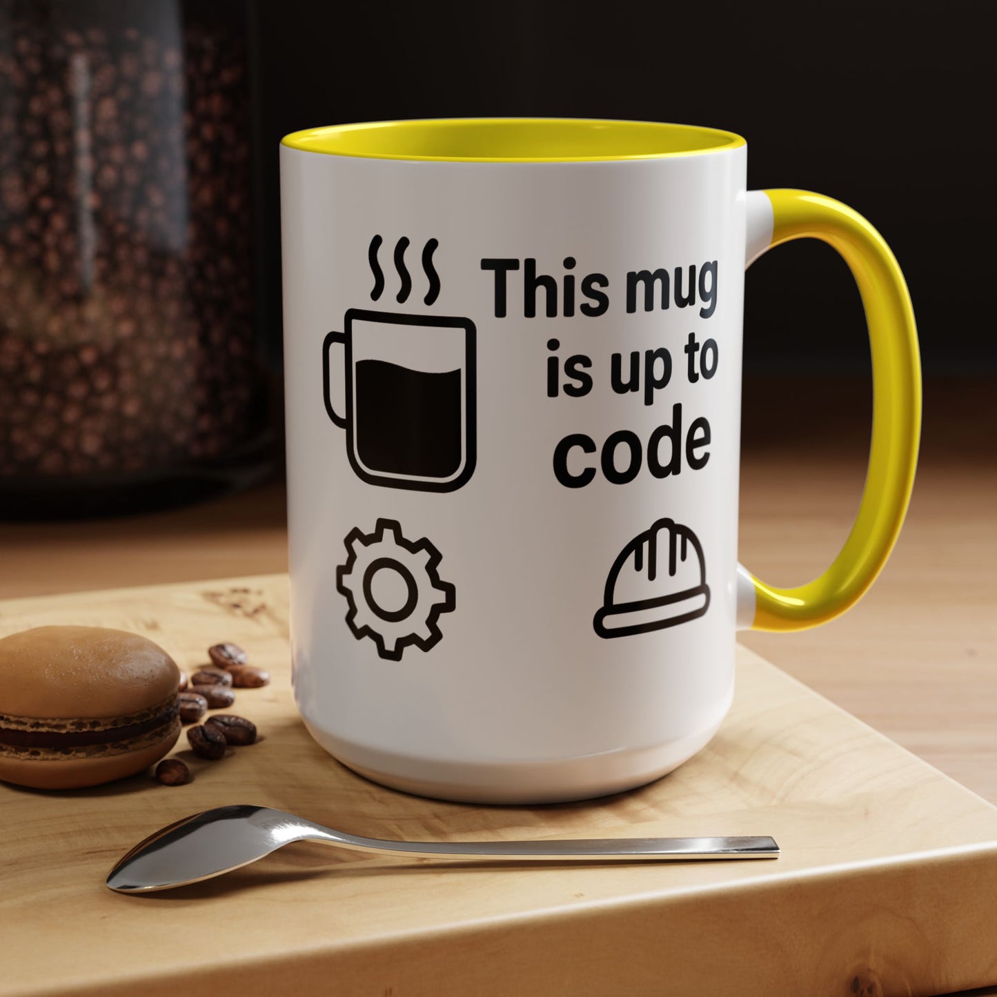 This Mug is Up To Code - Perfect Gift for Engineers, Plumbers, Contractors, and Builders