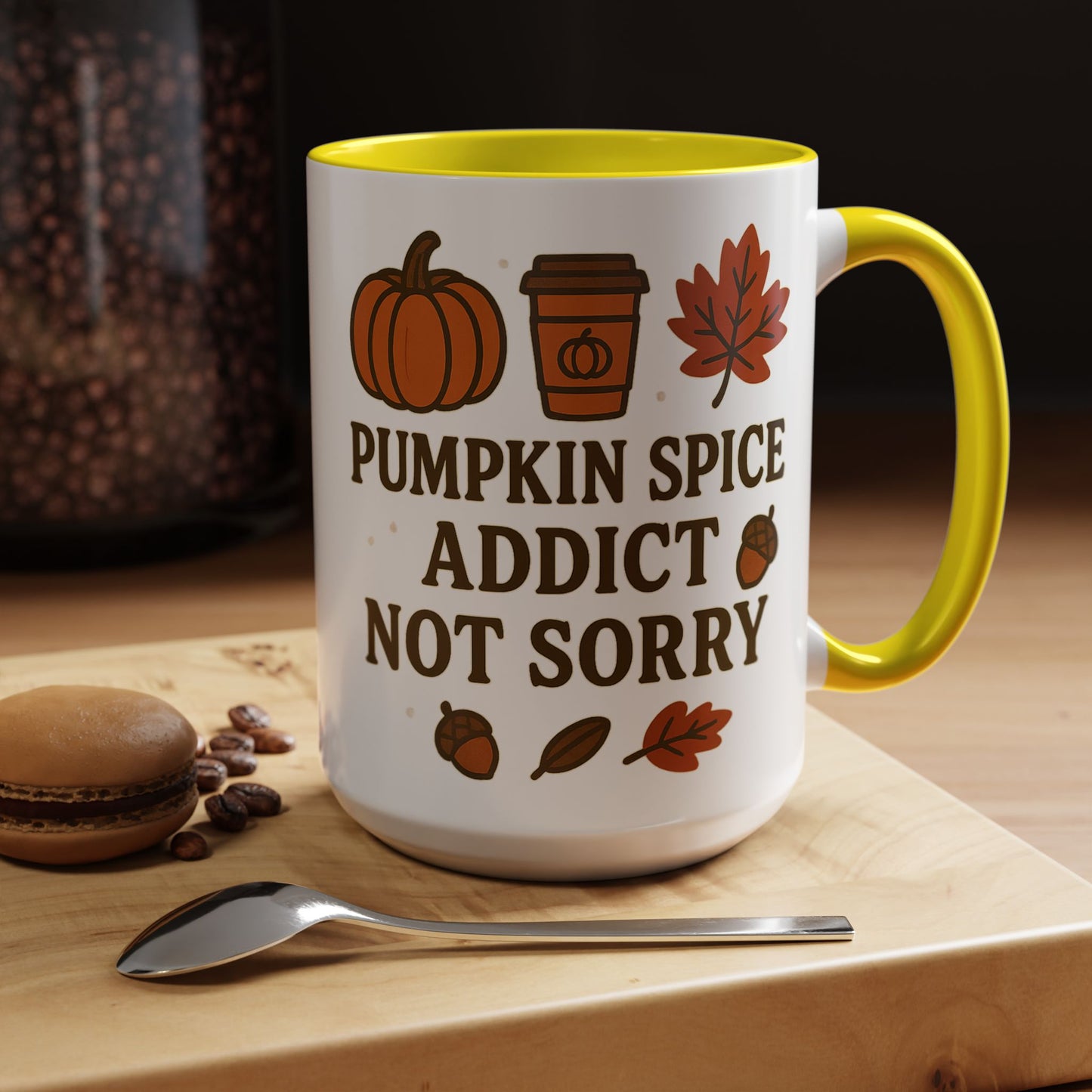 Pumpkin Spice Addict Coffee Mug, Cozy Fall Gift for Coffee Lovers, Autumn Decor, Cute Mug for Thanksgiving