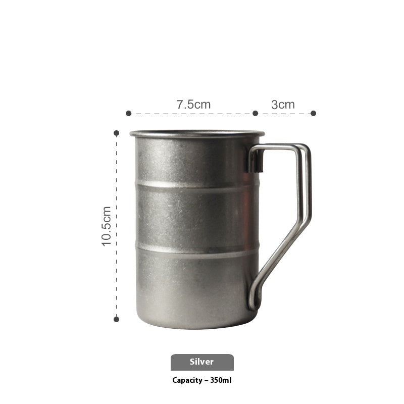 Camping Mug Outdoor Stainless Steel Coffee Cup