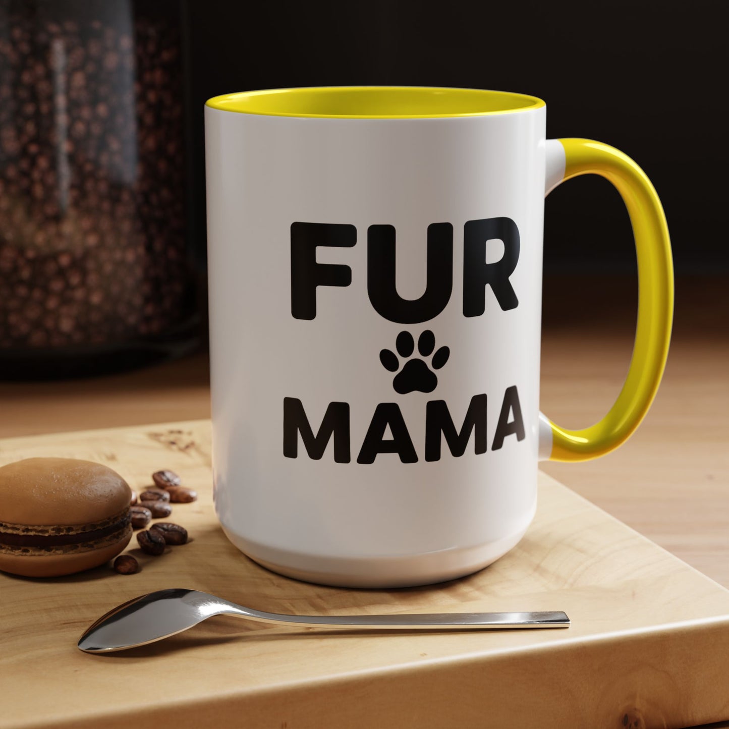 Fur Mama Coffee Mug - Perfect Gift for Dog Lovers, Pet Parents, Animal Enthusiasts, Mother's Day, Birthdays, Coffee Lovers