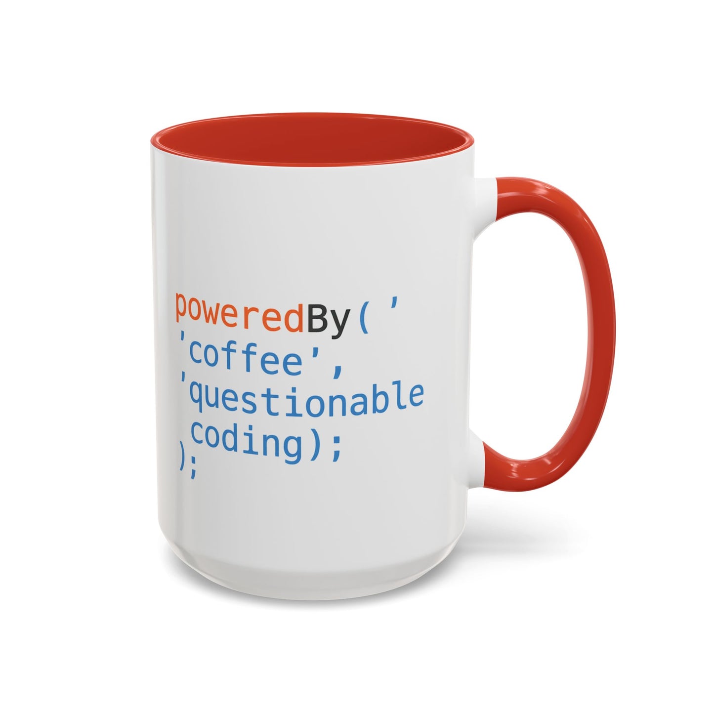 Coffee-Themed Accent Mug with Programmer Humor, Gift for Coders, Computer Enthusiasts, Office Use, Birthday, Tech Celebration