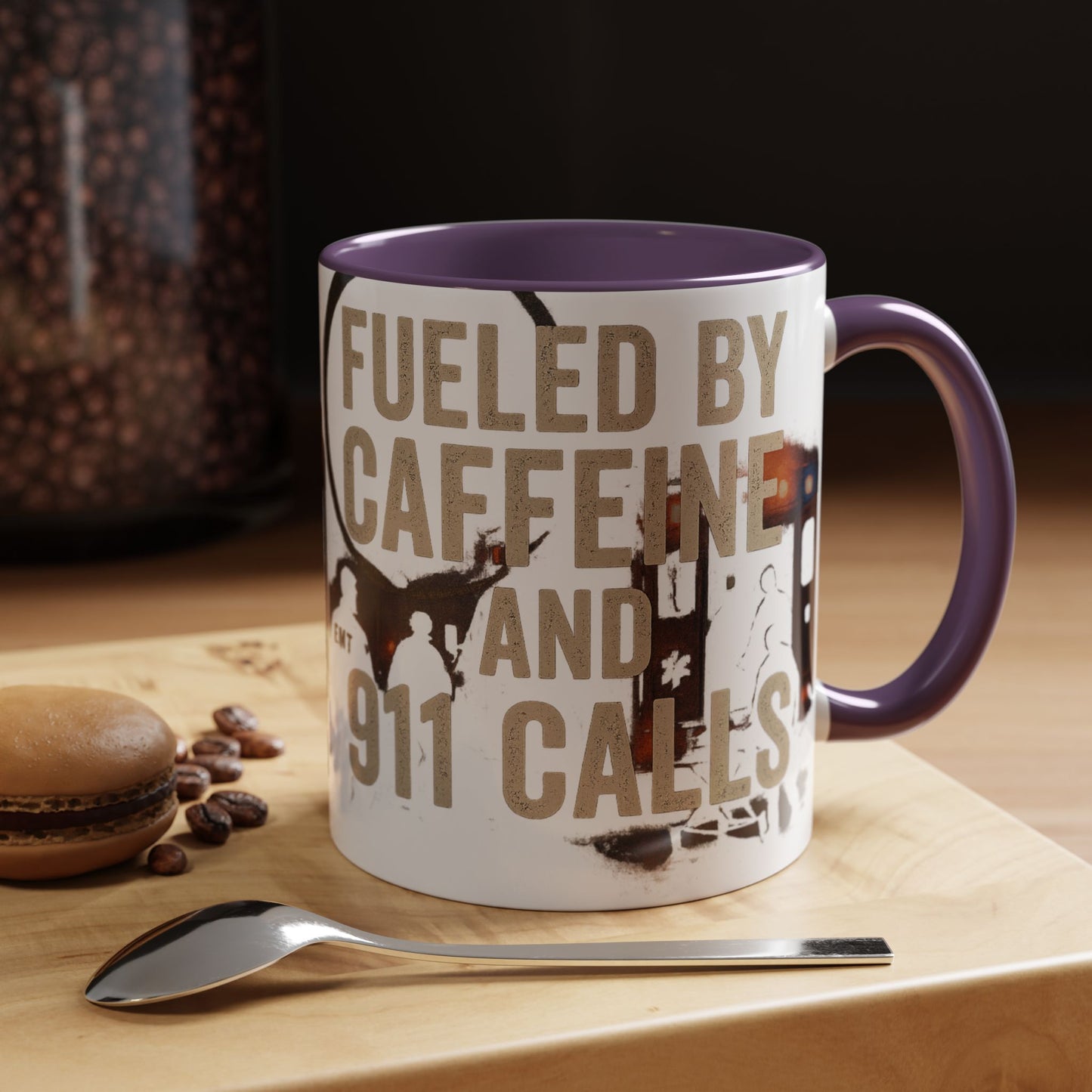 Fueled By Caffeine and 911 Calls – Perfect Gift for EMTs, Nurses, and First Responders