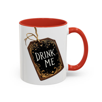 Whimsical Drink Me Coffee Mug - Enchanting Accent Cup for Tea Lovers