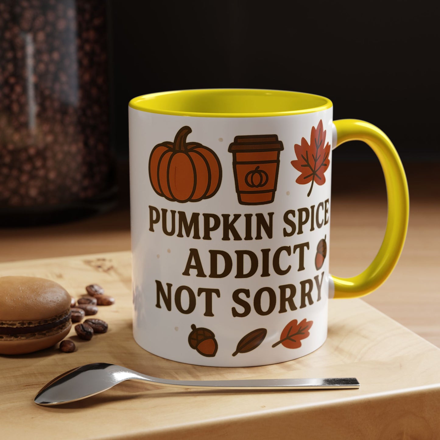 Pumpkin Spice Addict Coffee Mug, Cozy Fall Gift for Coffee Lovers, Autumn Decor, Cute Mug for Thanksgiving
