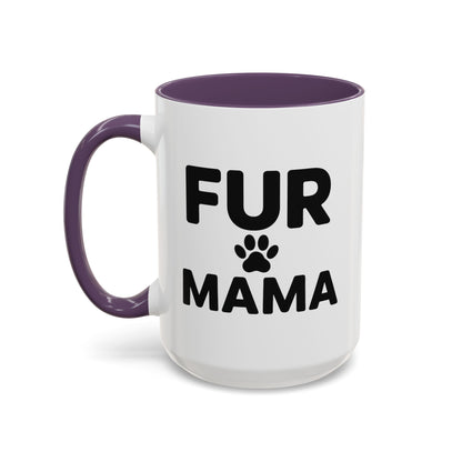 Fur Mama Coffee Mug - Perfect Gift for Dog Lovers, Pet Parents, Animal Enthusiasts, Mother's Day, Birthdays, Coffee Lovers