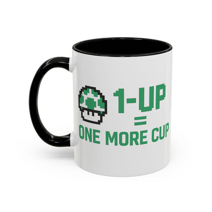 Retro Gaming Coffee Mug, 1-Up Mushroom Cup, Perfect Gift for Gamers, Funny Office Mug, Video Game Lover, Unique Birthday Present