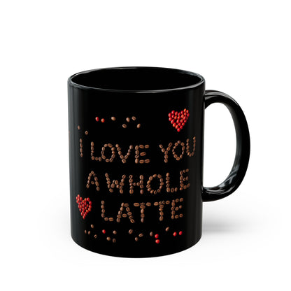I Love You A Whole Latte, Cute Gift for Coffee Lovers, Valentine's Day, Anniversary, Birthday