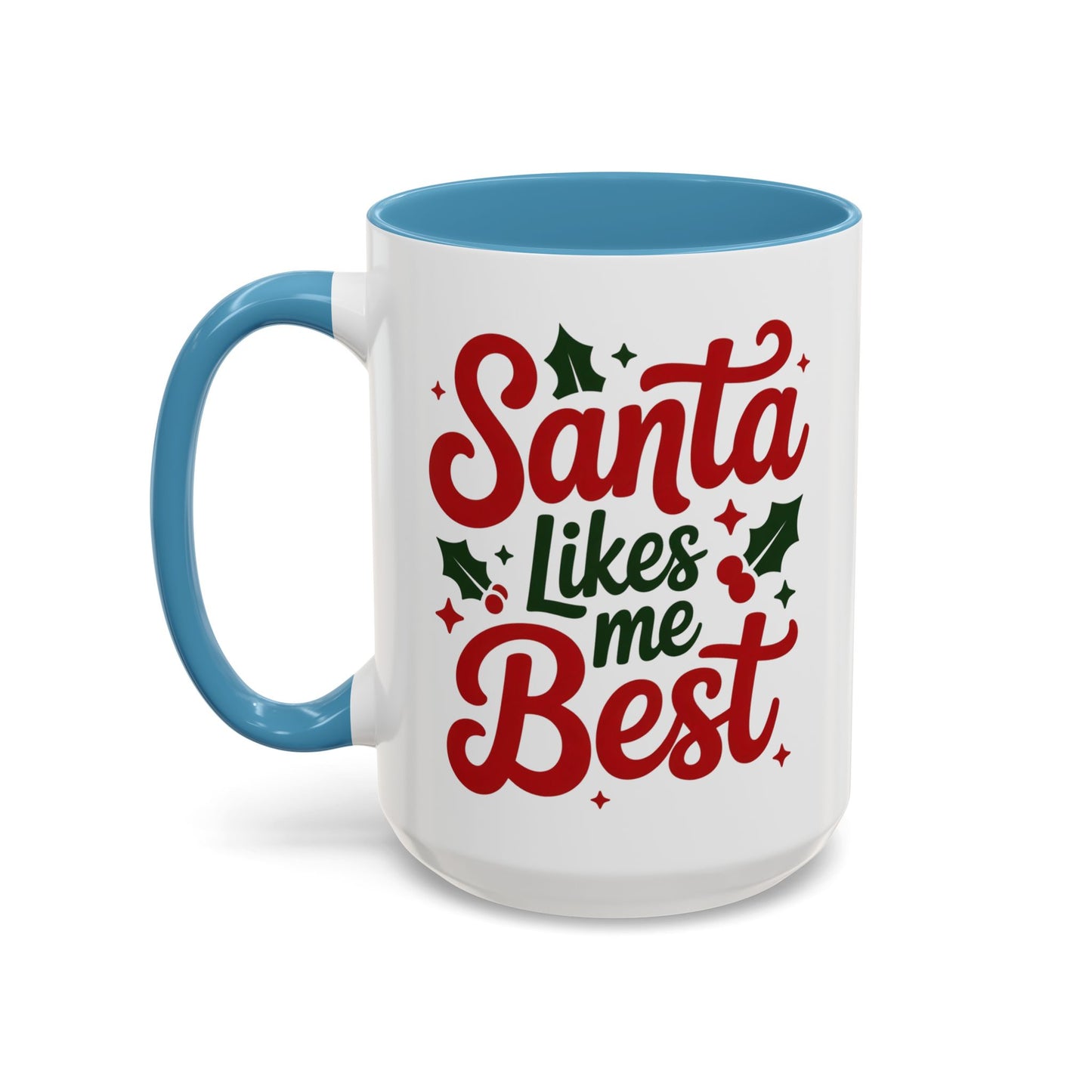 Santa Likes Me Best, Winter Decor, Gift for Coffee Lovers, Unique Present