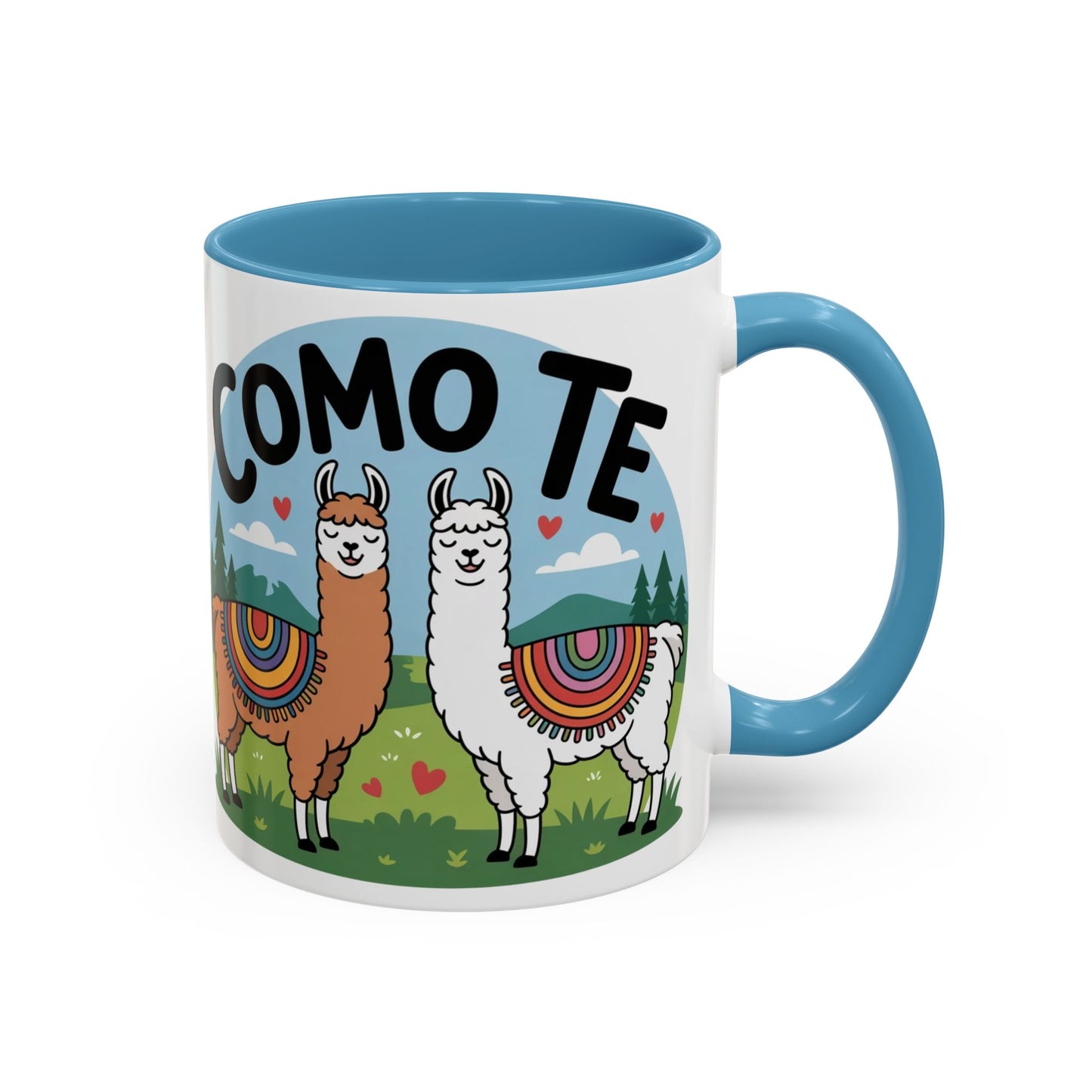 Como Te Llama Love Coffee Mug, Fun Animal Mug