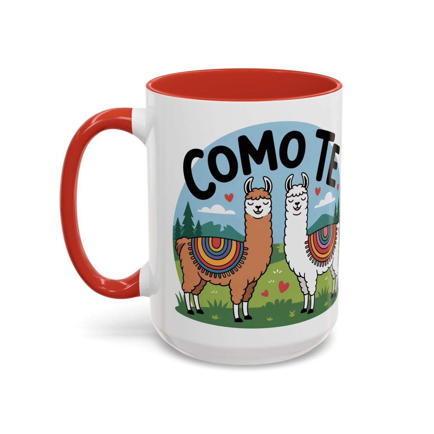 Como Te Llama Love Coffee Mug, Fun Animal Mug