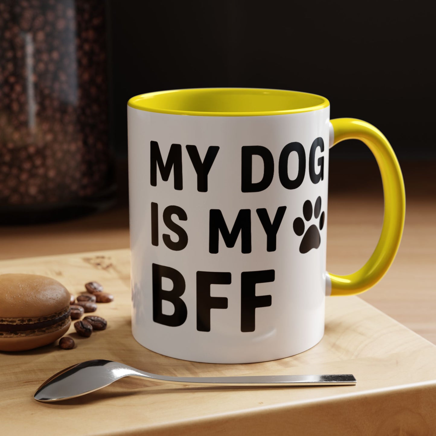 My Dog is My BFF, Pet Owner Gift, Animal Lover Mug, Cute Dog Theme, Personalized Pet Mug