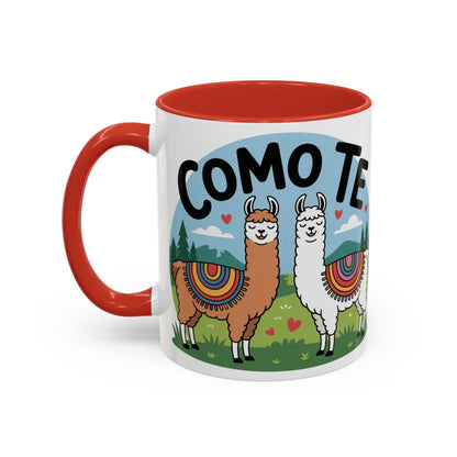 Como Te Llama Love Coffee Mug, Fun Animal Mug