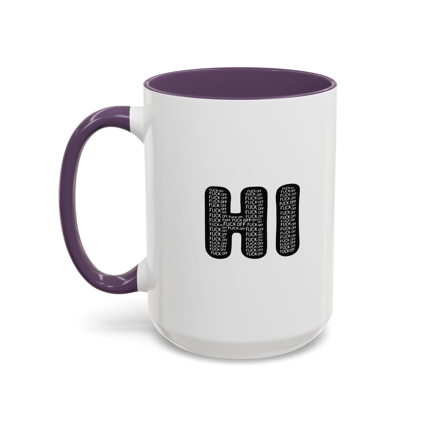 Explicit 'HI' Design, Modern Mug for Tea Lovers, Gift Idea for Friends, Unique Office Decor, Home Kitchen Accessory