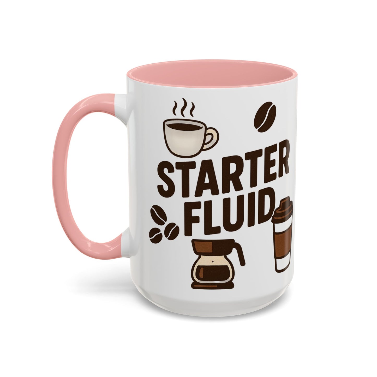 Starter Fluid Coffee Lover's Accent Mug – Perfect Gift for Birthdays, Holidays, or Office Use, Great for Your Morning Brew