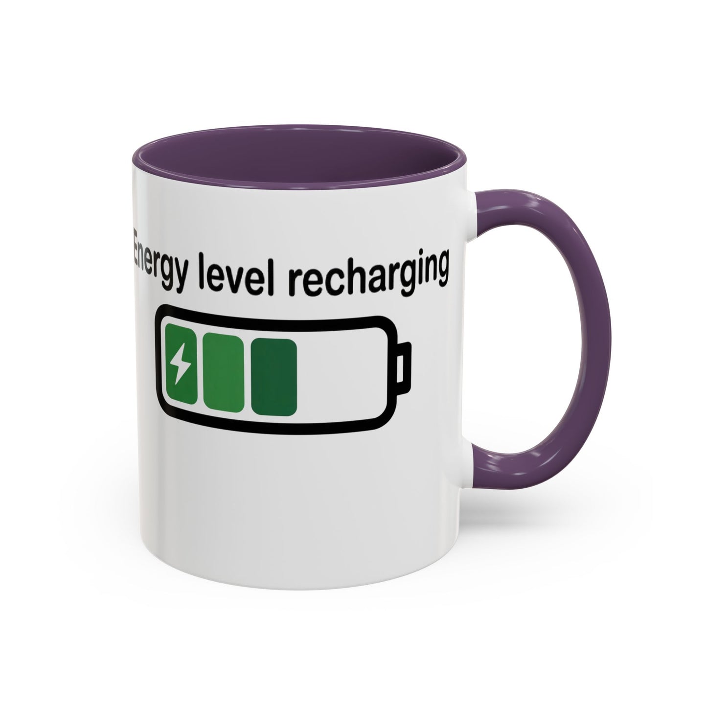 Recharge Your Energy Level, Gift for Tech Lovers, Office Desk Essential, Fun Quote Mug, Unique [...]