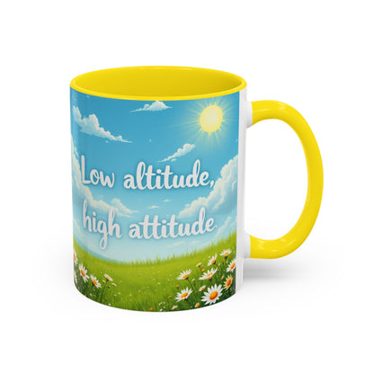Low Altitude, High Attitude | Motivational Gift for Coffee Lovers, Nature Enthusiasts, Office Decor, [...]