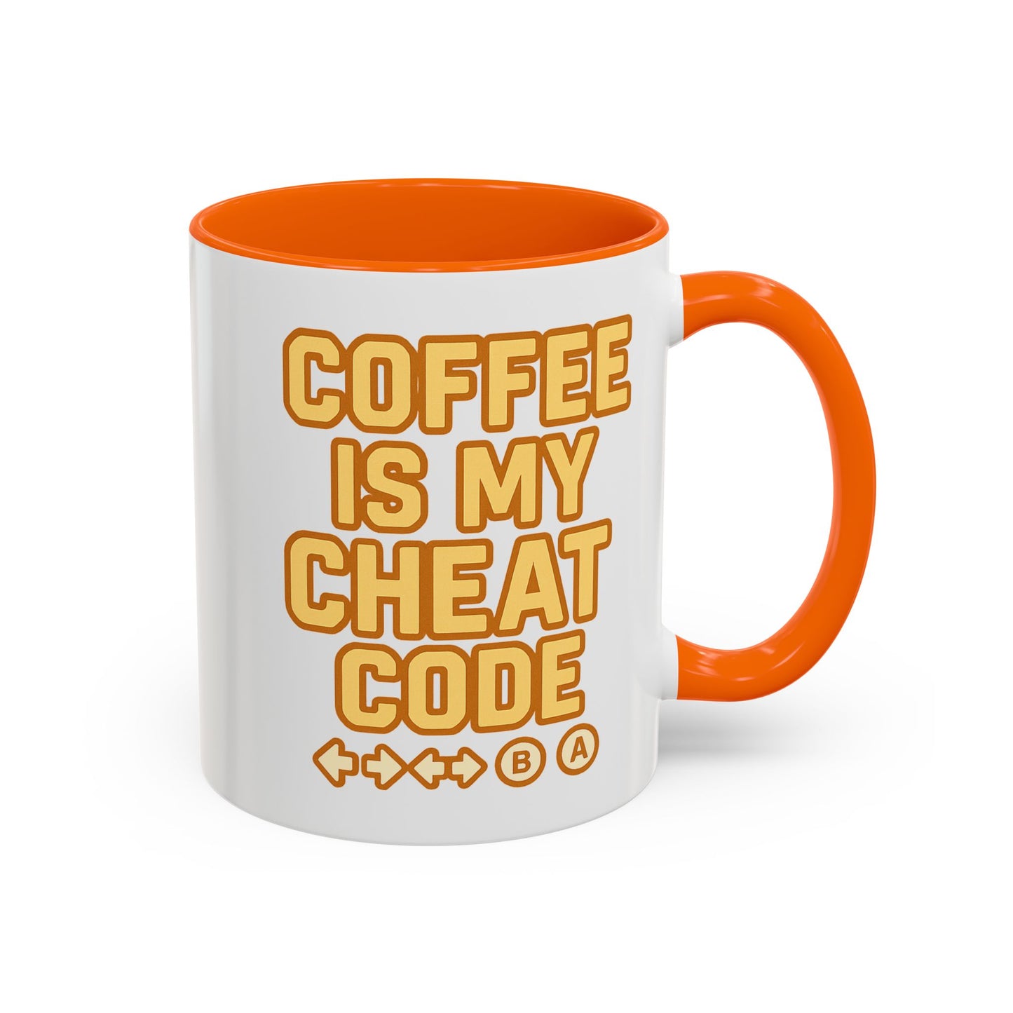 Coffee is My Cheat Code, Game Themed Gift, Funny Mug for Gamers, Gaming Accessory, Birthday Gift for Him