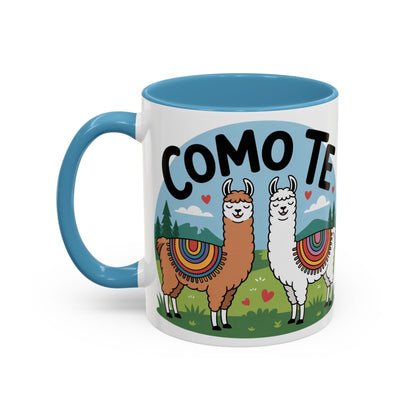 Como Te Llama Love Coffee Mug, Fun Animal Mug