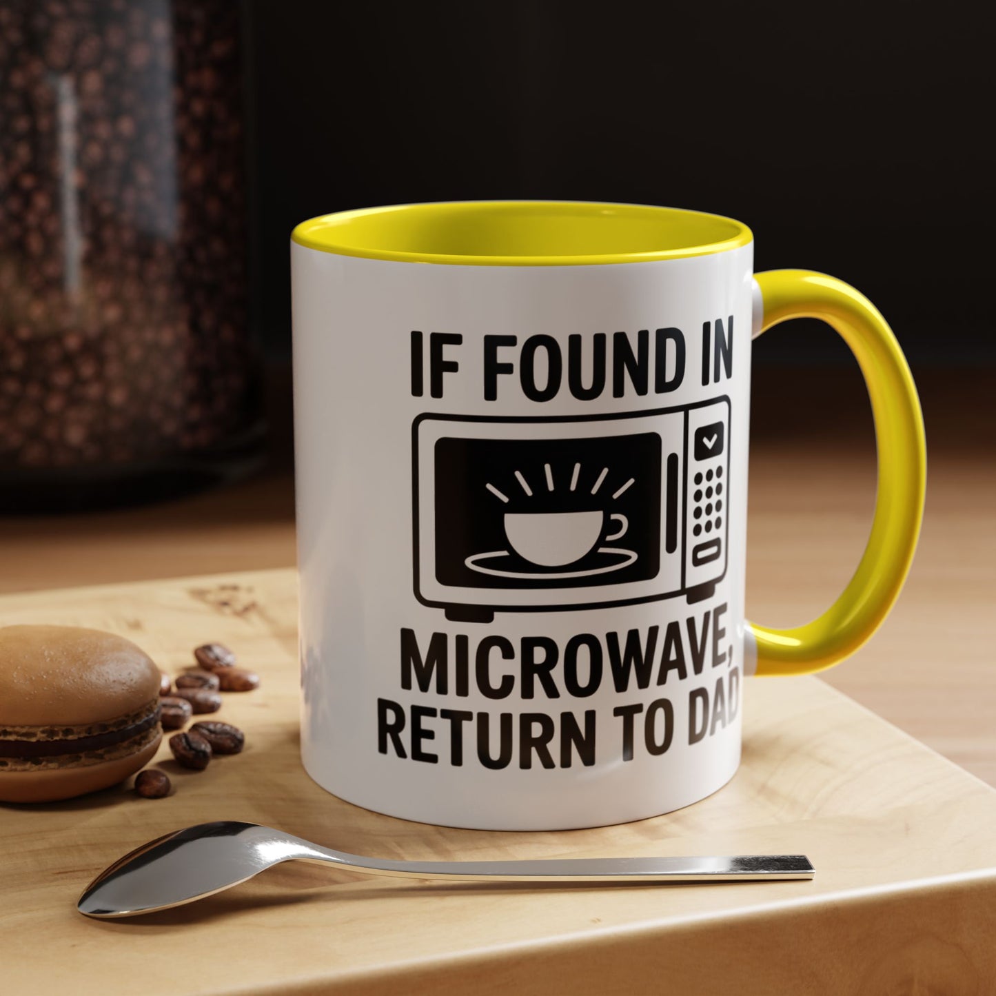 If Found In Microwave Return to Dad Coffee Mug - Fun Gift for Dads, Family Humor, Perfect for Father's Day