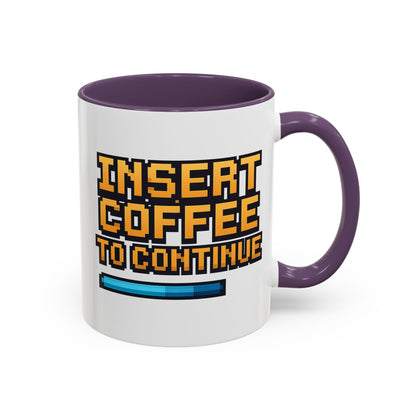 Insert Coffee to Continue, Gift for Tech Lovers, Office Desk Decor, Video Game Mug