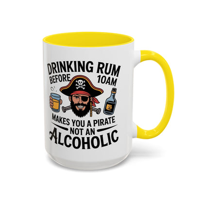 Pirate-Themed Coffee Mug, Fun Gift for Rum Lovers, Perfect for Pirate Parties, Nautical Decor, Unique Holiday Present