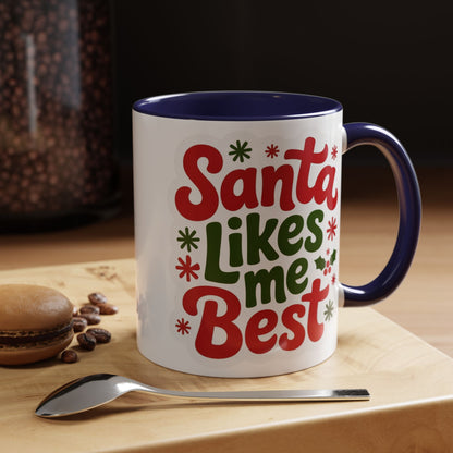 Holiday Santa Coffee Mug, Christmas Mug, Festive Drinkware, Gift for Santa Lovers, Coffee Lover's Cup