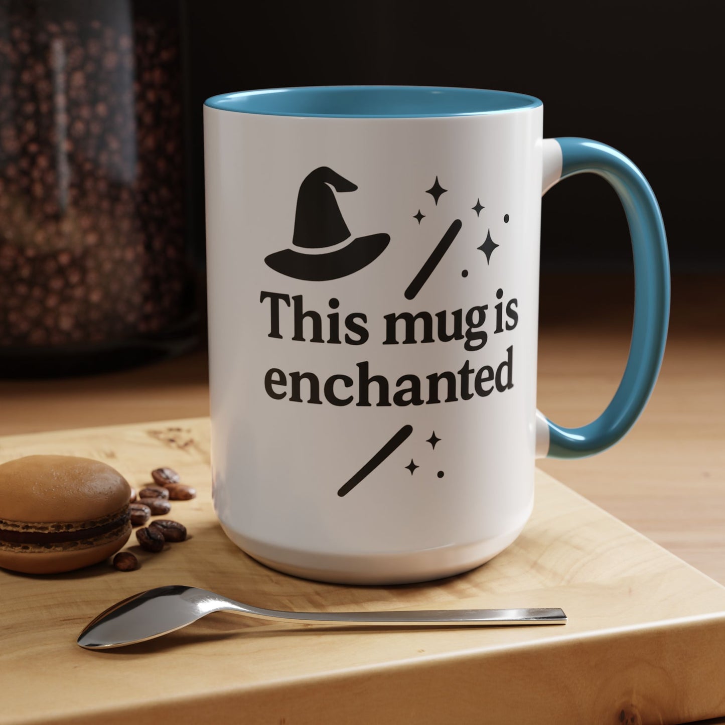 Enchanted Witch Coffee Mug, Magical Mug Gift, Halloween Decor, Witchcraft Mug, Coffee Lover Gift, Enchanted Design