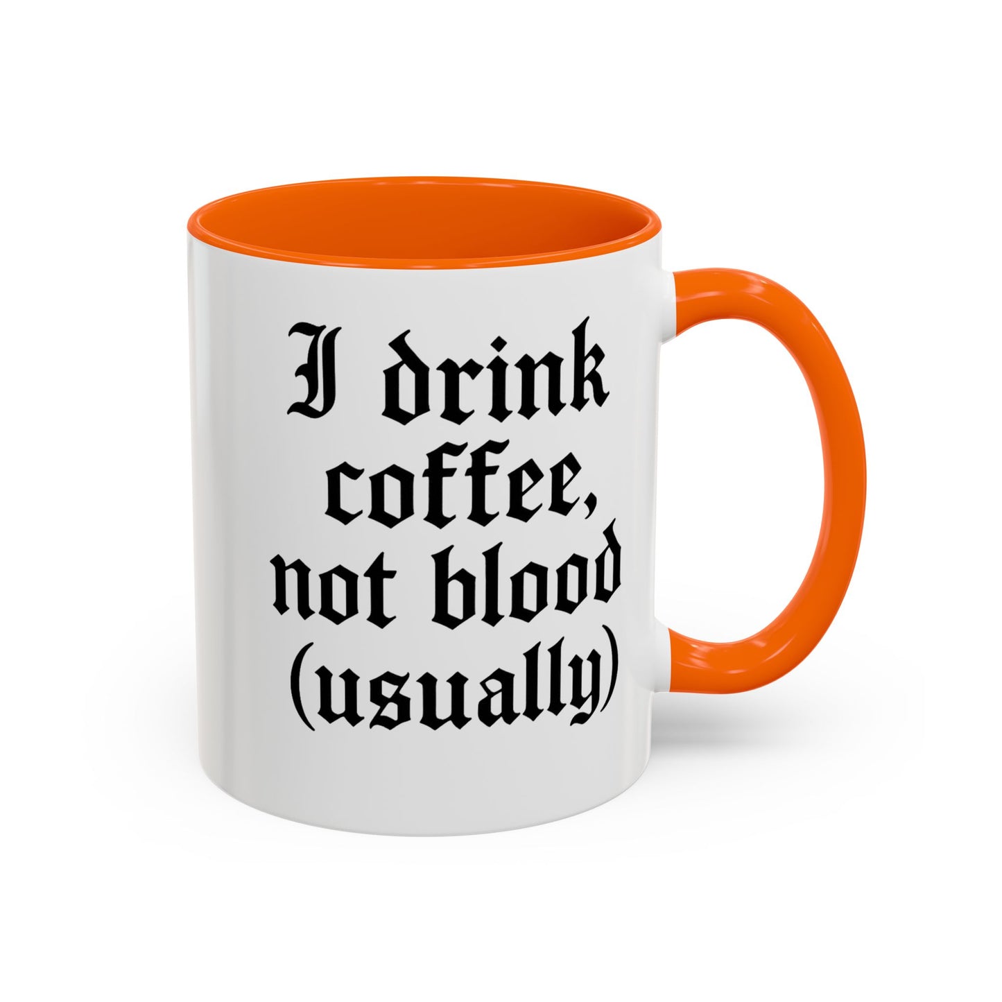 I Drink Coffee Not Blood (Usually), Funny Gift for Coffee Lovers, Black Accent Mug, Unique Kitchen Decor, [...]
