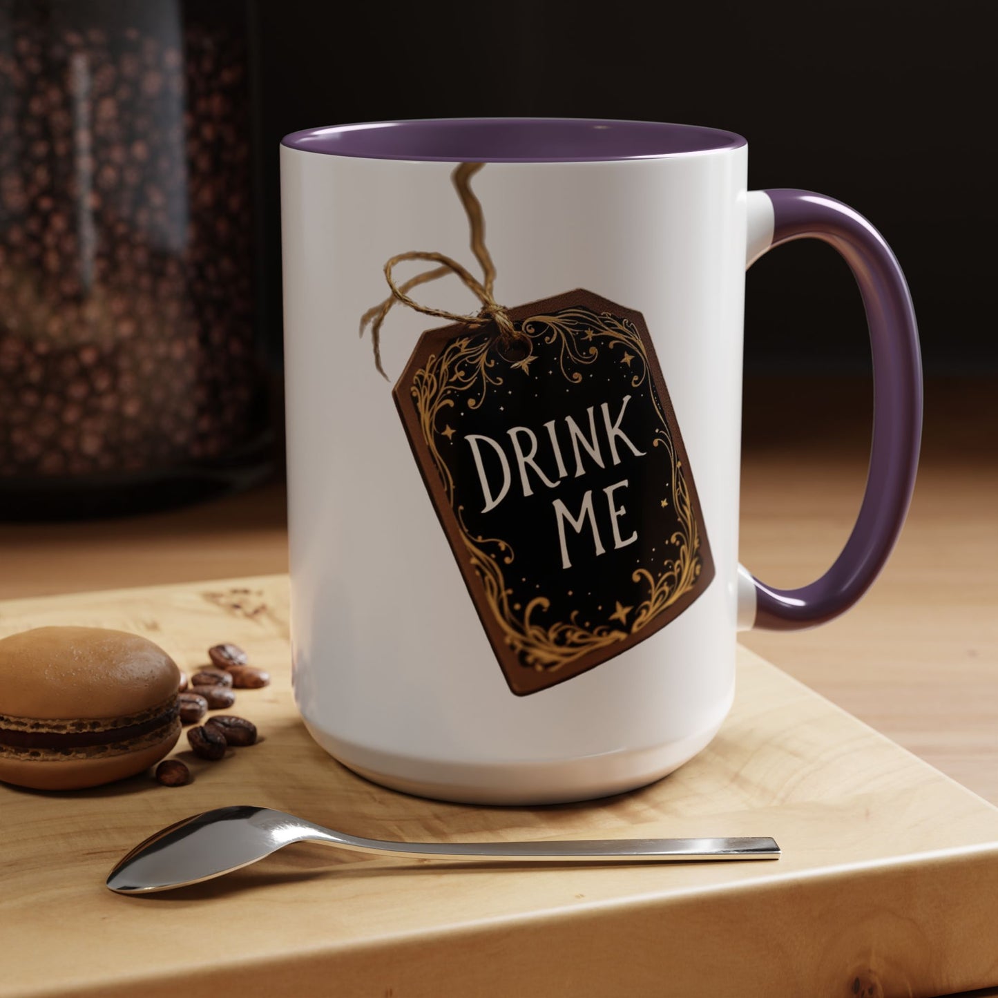 Whimsical Drink Me Coffee Mug - Enchanting Accent Cup for Tea Lovers