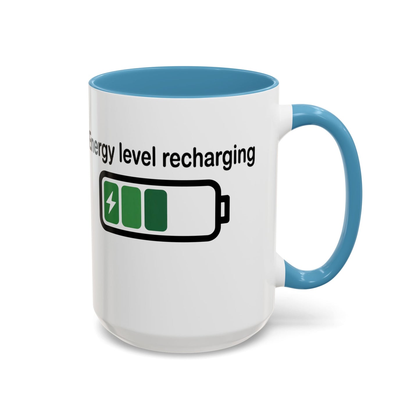 Recharge Your Energy Level, Gift for Tech Lovers, Office Desk Essential, Fun Quote Mug, Unique [...]