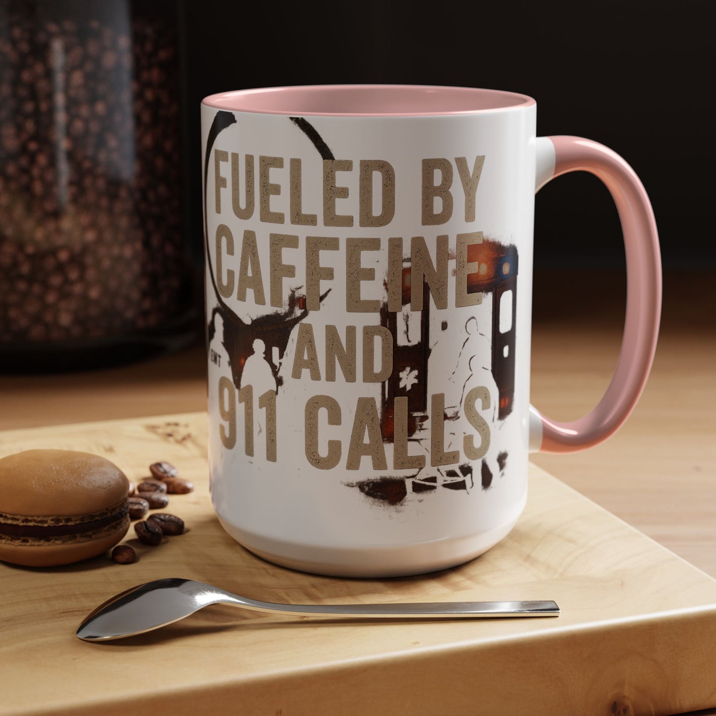 Fueled By Caffeine and 911 Calls – Perfect Gift for EMTs, Nurses, and First Responders