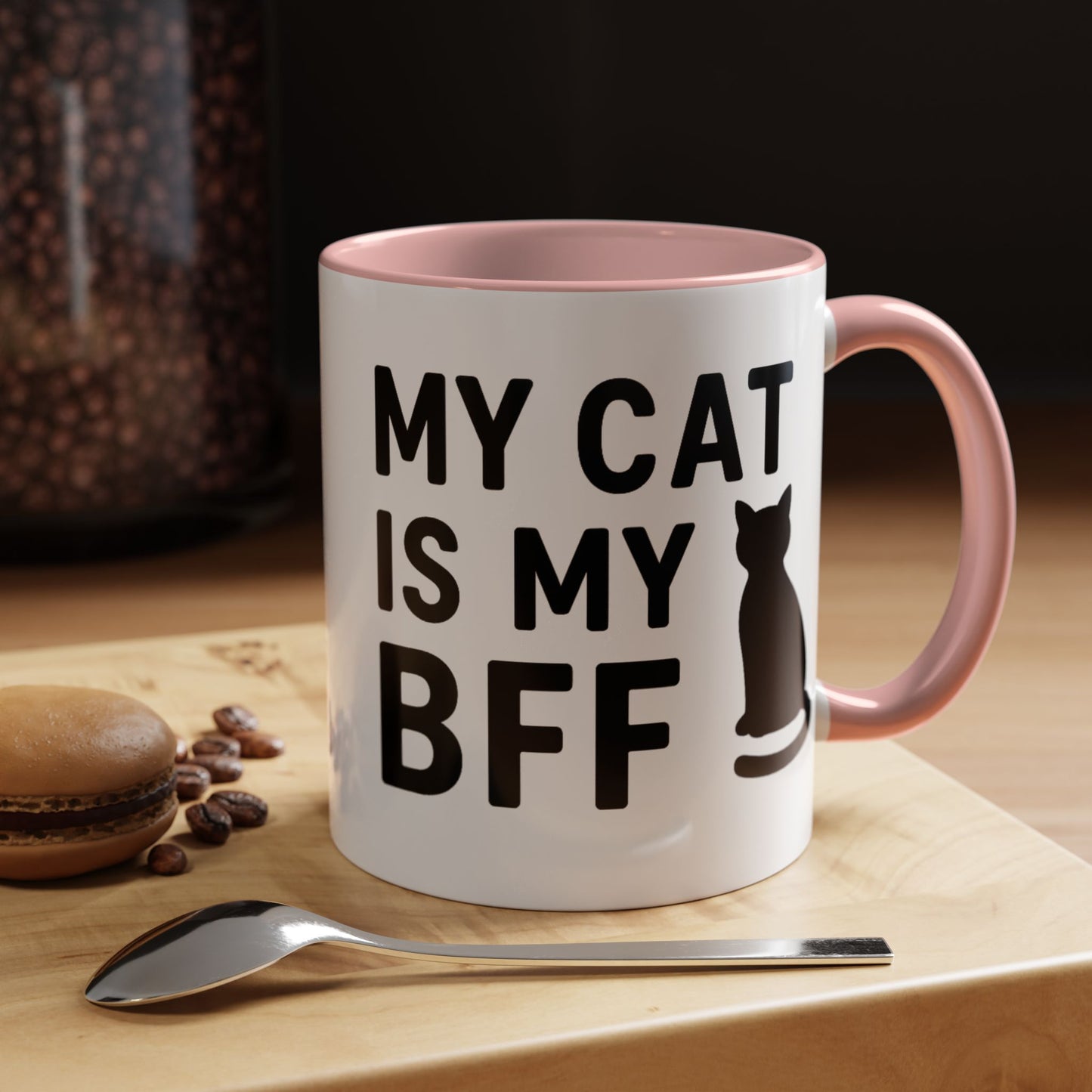 My Cat is My BFF - Perfect Gift for Pet Owners, Funny Pet Mug, Unique Cat Gifts, Cat Mom Mug, Animal Lover's Mug