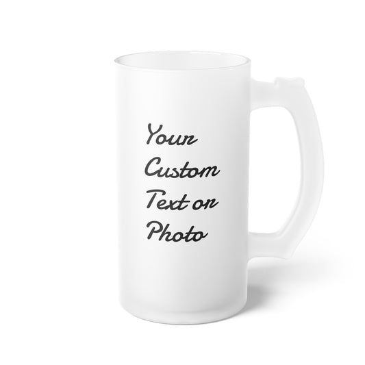 Custom Frosted Glass Beer Mug