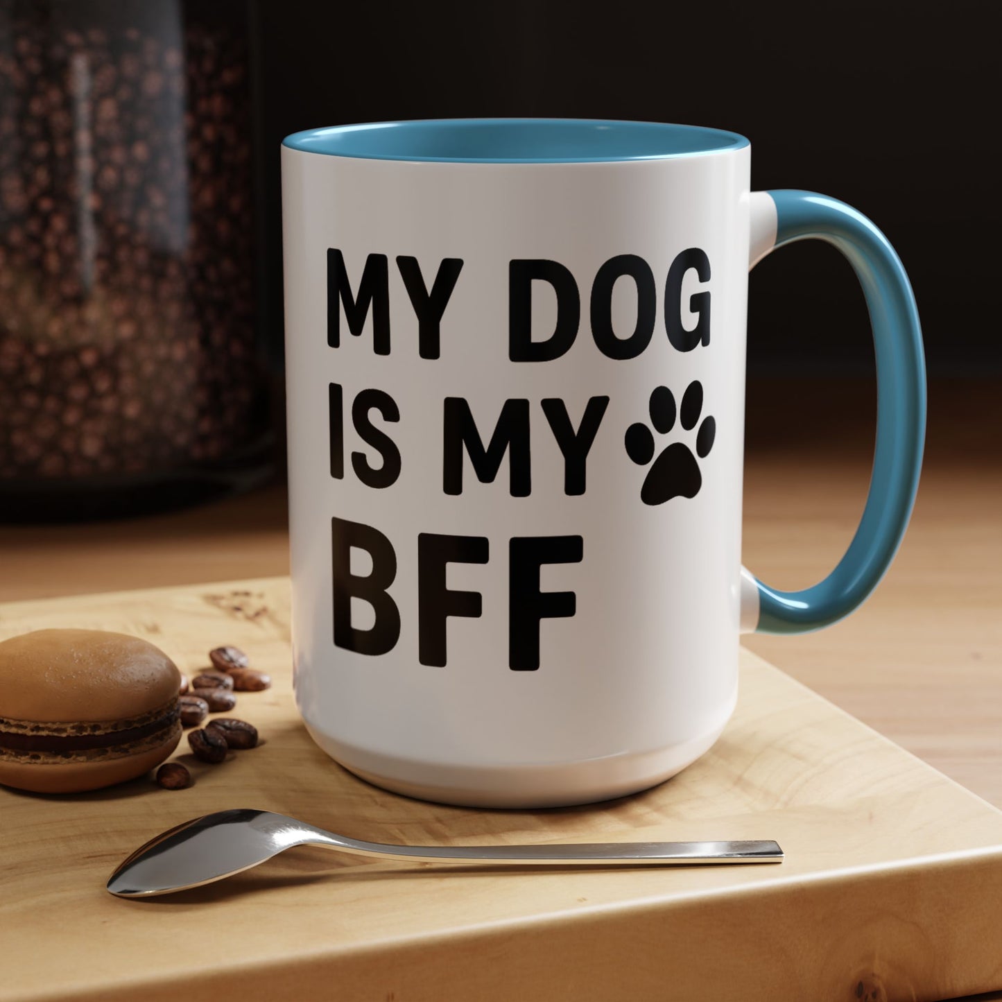 My Dog is My BFF, Pet Owner Gift, Animal Lover Mug, Cute Dog Theme, Personalized Pet Mug