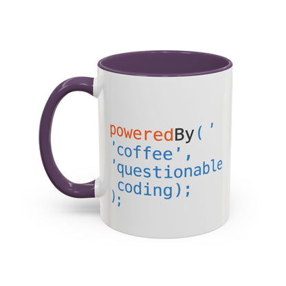 Coffee-Themed Accent Mug with Programmer Humor, Gift for Coders, Computer Enthusiasts, Office Use, Birthday, Tech Celebration