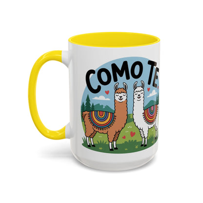 Como Te Llama Love Coffee Mug, Fun Animal Mug