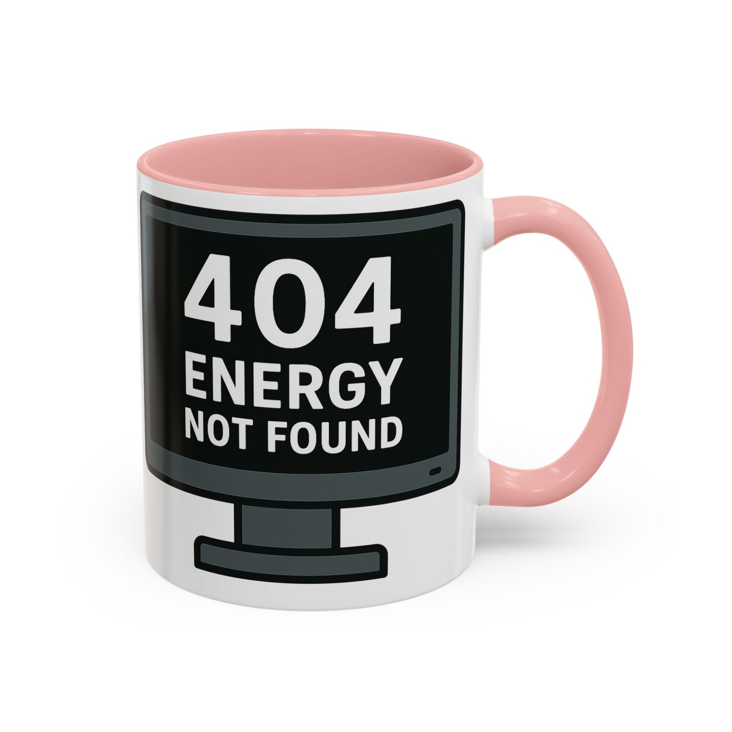 Humorous 404 Energy Not Found Coffee Mug, Funny Gift for Programmers, Unique Office Mug, Tech Lover's Gift, Coffee Lovers Mug