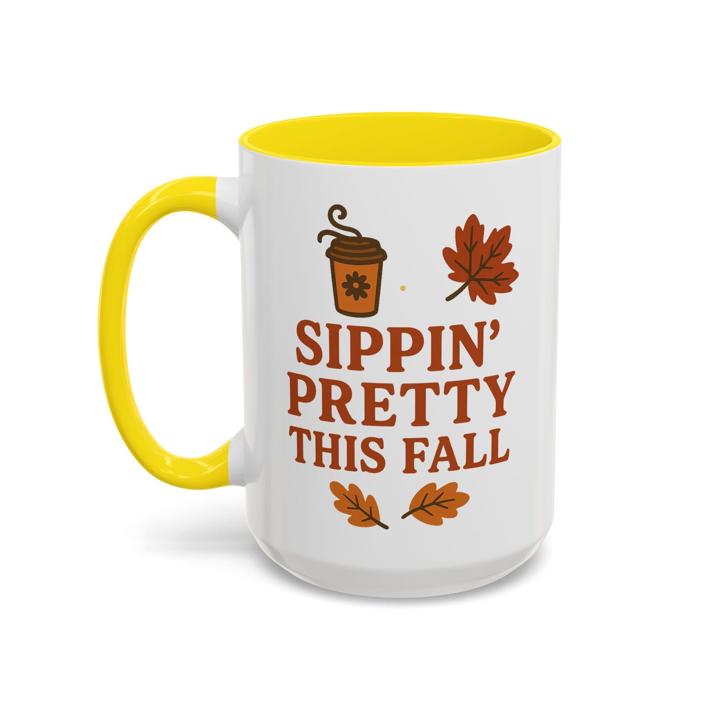 Sippin’ pretty this fall - Accent Coffee Mug (11, 15oz)