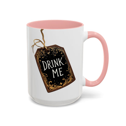 Whimsical Drink Me Coffee Mug - Enchanting Accent Cup for Tea Lovers