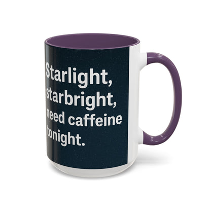 Starlight Caffeine Coffee Mug | Perfect for Coffee Lovers, Gift for Friends, Night Owl, Magical Mugs, Funny Cup