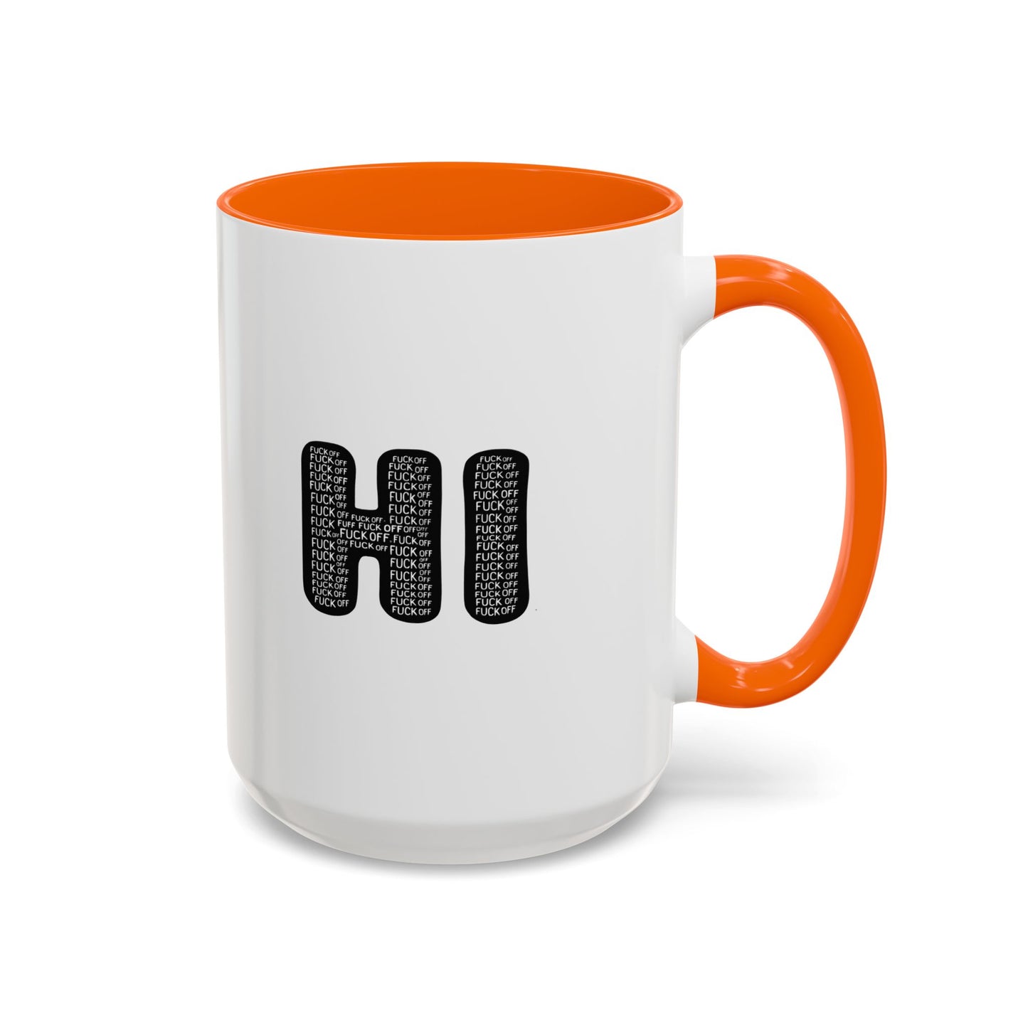 Explicit 'HI' Design, Modern Mug for Tea Lovers, Gift Idea for Friends, Unique Office Decor, Home Kitchen Accessory