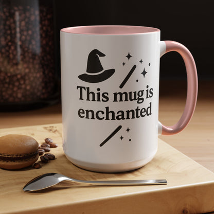 Enchanted Witch Coffee Mug, Magical Mug Gift, Halloween Decor, Witchcraft Mug, Coffee Lover Gift, Enchanted Design