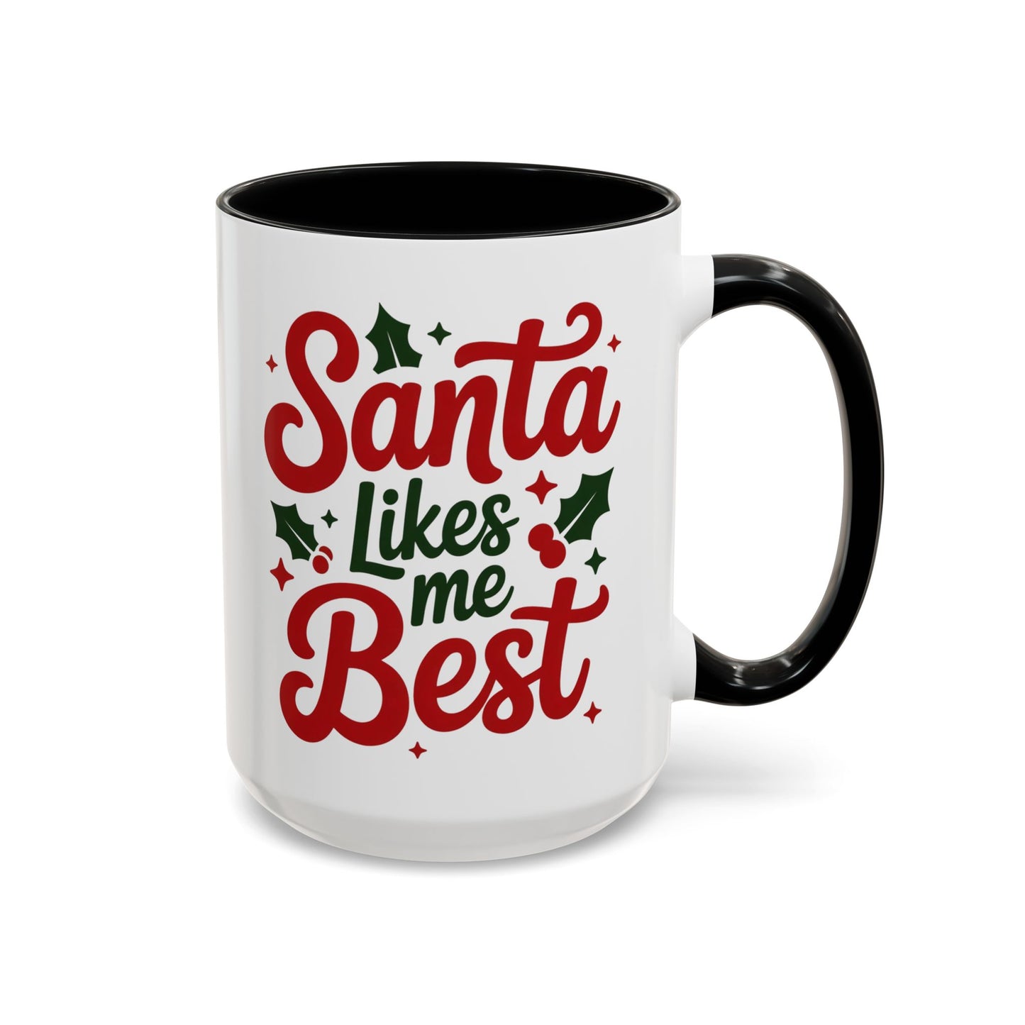 Santa Likes Me Best, Winter Decor, Gift for Coffee Lovers, Unique Present