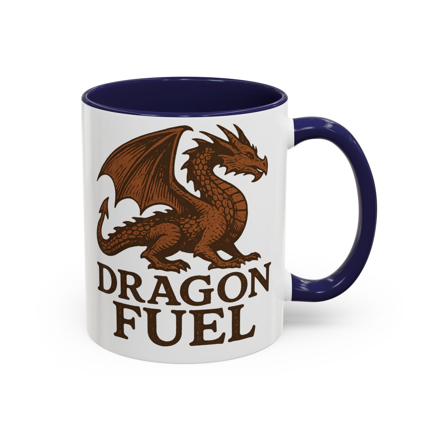 Dragon Fuel Coffee Mug - 11/15oz, Fantasy Gift for Gamers, Unique Dragon Lover's Cup, Dungeons & Dragons Drinkware, Gift for Wizards