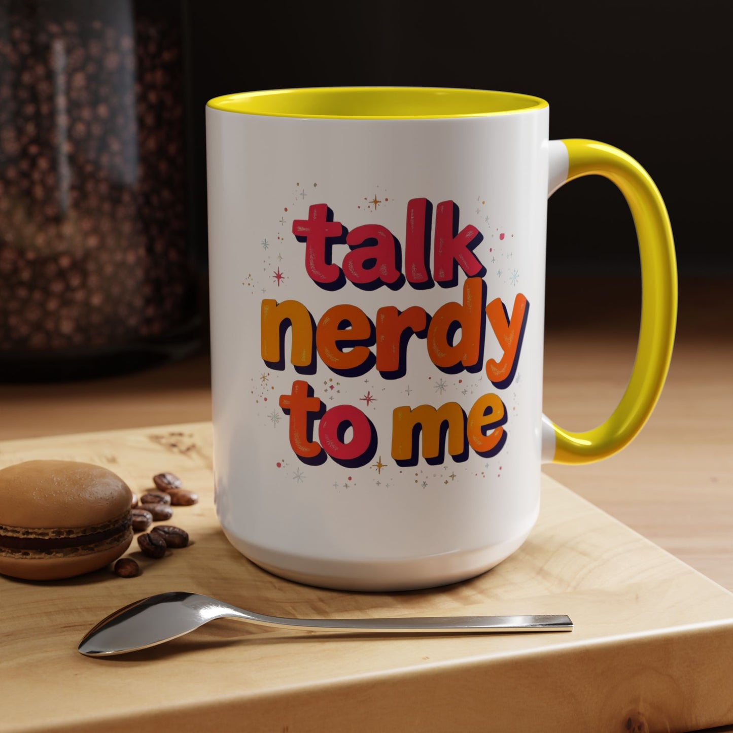 Talk Nerdy Quote Coffee Mug - Geek Gift, Fun Cup, Coffee Lover