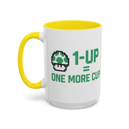 Retro Gaming Coffee Mug, 1-Up Mushroom Cup, Perfect Gift for Gamers, Funny Office Mug, Video Game Lover, Unique Birthday Present